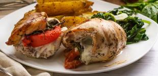 Курячі кишеньки з овочами