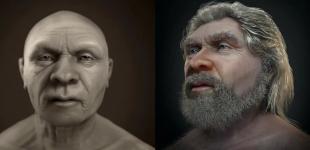 Вчені відтворили обличчя неандертальця з волоссям та без