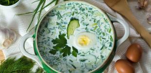 Окрошка на кефірі з мінеральною водою: класичний рецепт