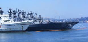 Флотилія російських кораблів провела дозаправку у Середземному морі