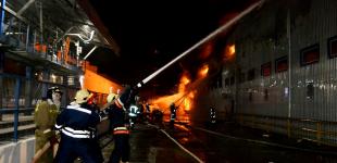 Спасатели ликвидировали масштабный пожар на маслозаводе под Одессой