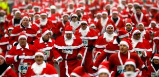 В Германии прошел парад Санта Клаусов