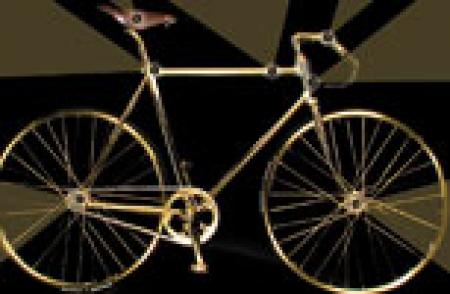 Golden bike by AURUMANIA