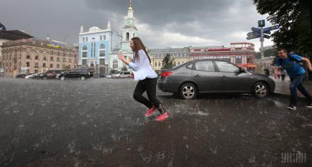 Украину до конца недели накроют дожди с грозами