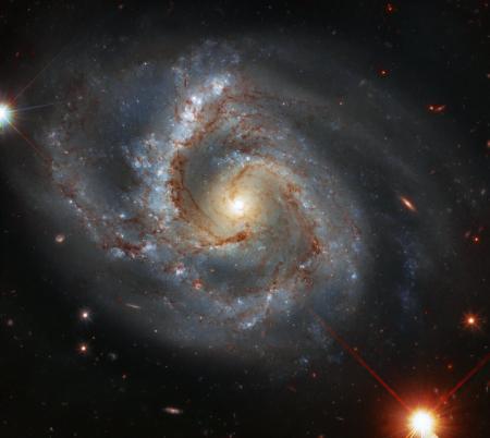 Hubble показал спиральную галактику в созвездии Пегаса