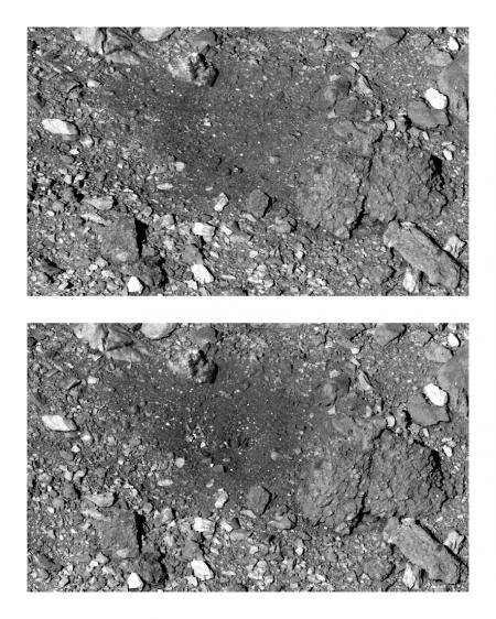 Корабль NASA показал, где прошелся «пылесосом» на астероиде Бенну