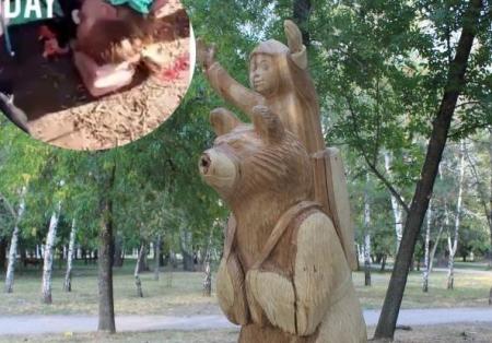 Гибель ребенка из-за статуи в парке Запорожья: полетели первые головы