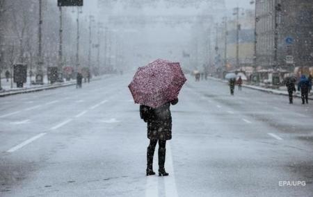 В Украине ожидаются дожди и мокрый снег