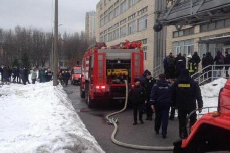 В Киеве горел Национальный авиационный университет