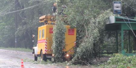 Ураган в Хмельницком трощил деревья и заливал улицы