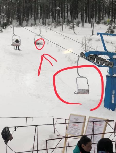 ЧП на Драгобрате: с подъемника во время движения упали двое лыжников