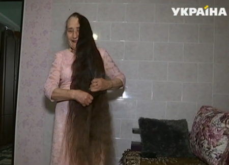 Украинская Рапунцель живет в Винницкой области: коса женщины достигла 120 сантиметров