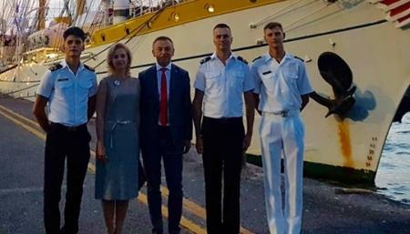 Украинские курсанты прошли стажировку на корабле НАТО