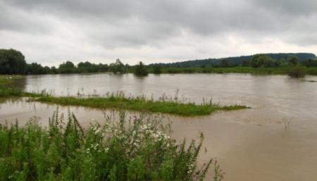 На Львовщине река вышла из берегов - подтоплено село, размыты три дороги