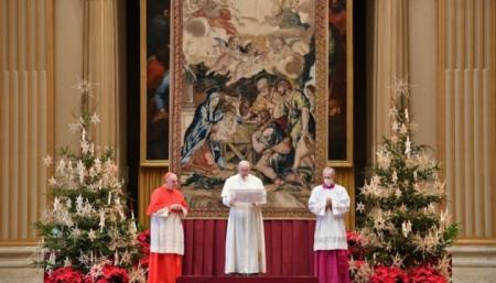 Папа Римский упомянул об Украине во время рождественского послания