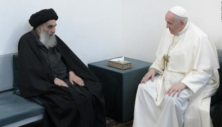 Папа Франциск встретился с большим великим аятоллой Ирака