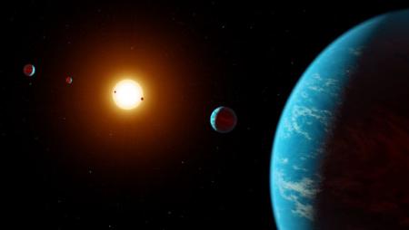 Астрономы обнаружили шестую планету вокруг «Оранжевого карлика» в созвездии Водолея