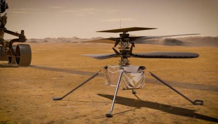 Вертолет NASA успешно совершил четвертый полет на Марсе