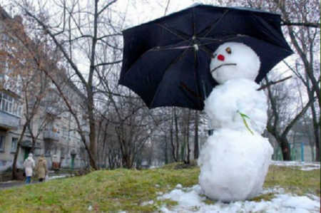 В Украине прогнозируют аномально теплую зиму