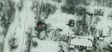 Азов показал видео уничтожения БМП сепаратистов