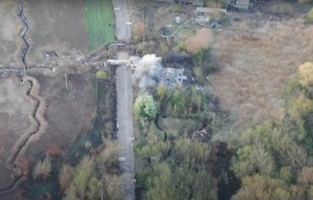 Опубликовано видео, как ВСУ ликвидировали позиции боевиков