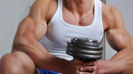 muscular-arms-dumbbell