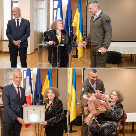 Ліна Костенко вийшла у світ, щоб отримати Орден Почесного легіону