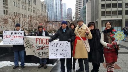 В Чикаго и Москве протестовали против оккупации Крыма