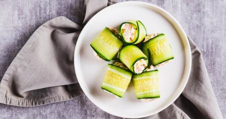 Рецепт закуски з огірків і сиру