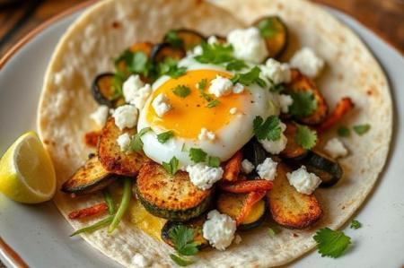 Ресторанний сніданок за 7 хвилин: рецепт яєчні з цукіні і фетою, що закохає з першого шматочка