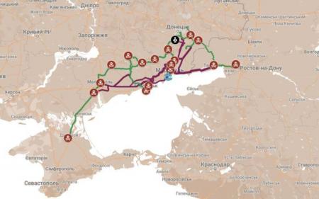Росія почала будувати нову залізницю із Маріуполя до Криму