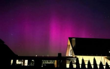 В Україні зафіксували фіолетове північне сяйво