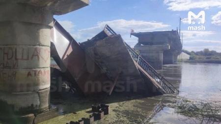 Росіяни заявили, що ЗСУ знищили стратегічно важливий міст у Курській області