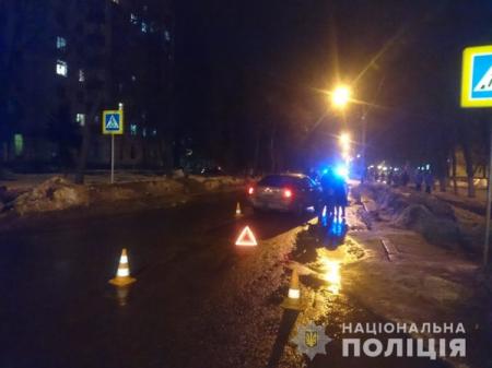 В Харькове иномарка сбила пешехода на пешеходном переходе