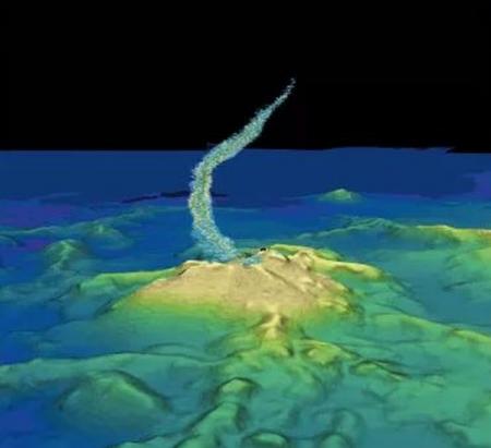 Самое большое подводное извержение породило вулкан размером с небоскреб 