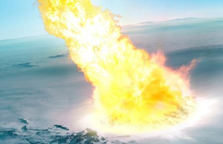 430 000 лет назад над Антарктидой взорвался крупный метеорит