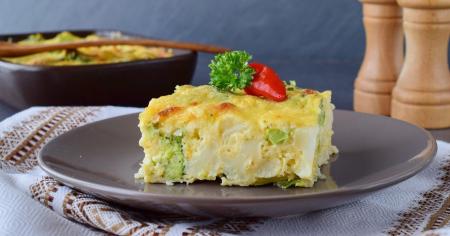 Заливний пиріг із цвітною капустою, броколі та сиром: рецепт для новачків