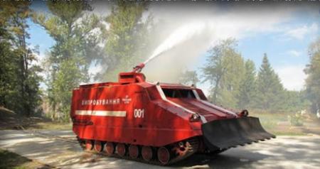 Тушить пожар под Киевом отправят танки (фото)