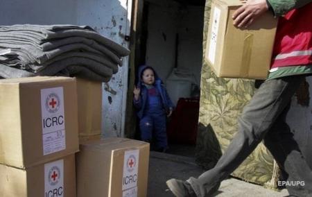 Красный Крест направил 80 тонн гуманитарки в ДНР