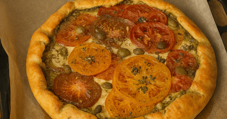 Галета з томатами на сирному тісті: цікавий рецепт