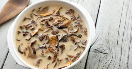 Рецепт підливи із сушених білих грибів