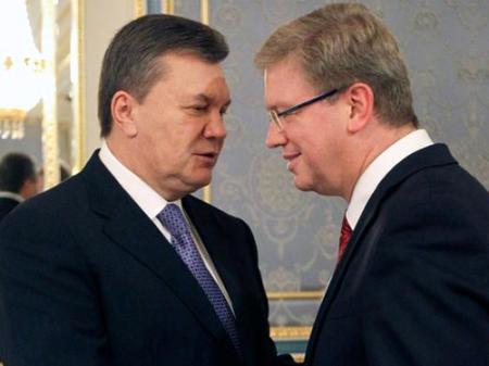 Янукович сказал Фюле, что подписывать ассоциацию не будет
