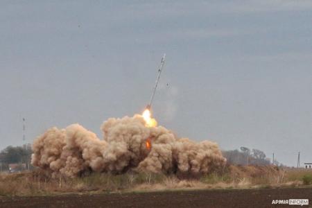 На Одещині пройшли випробування модернізованої ракетної системи залпового вогню «Вільха-М»